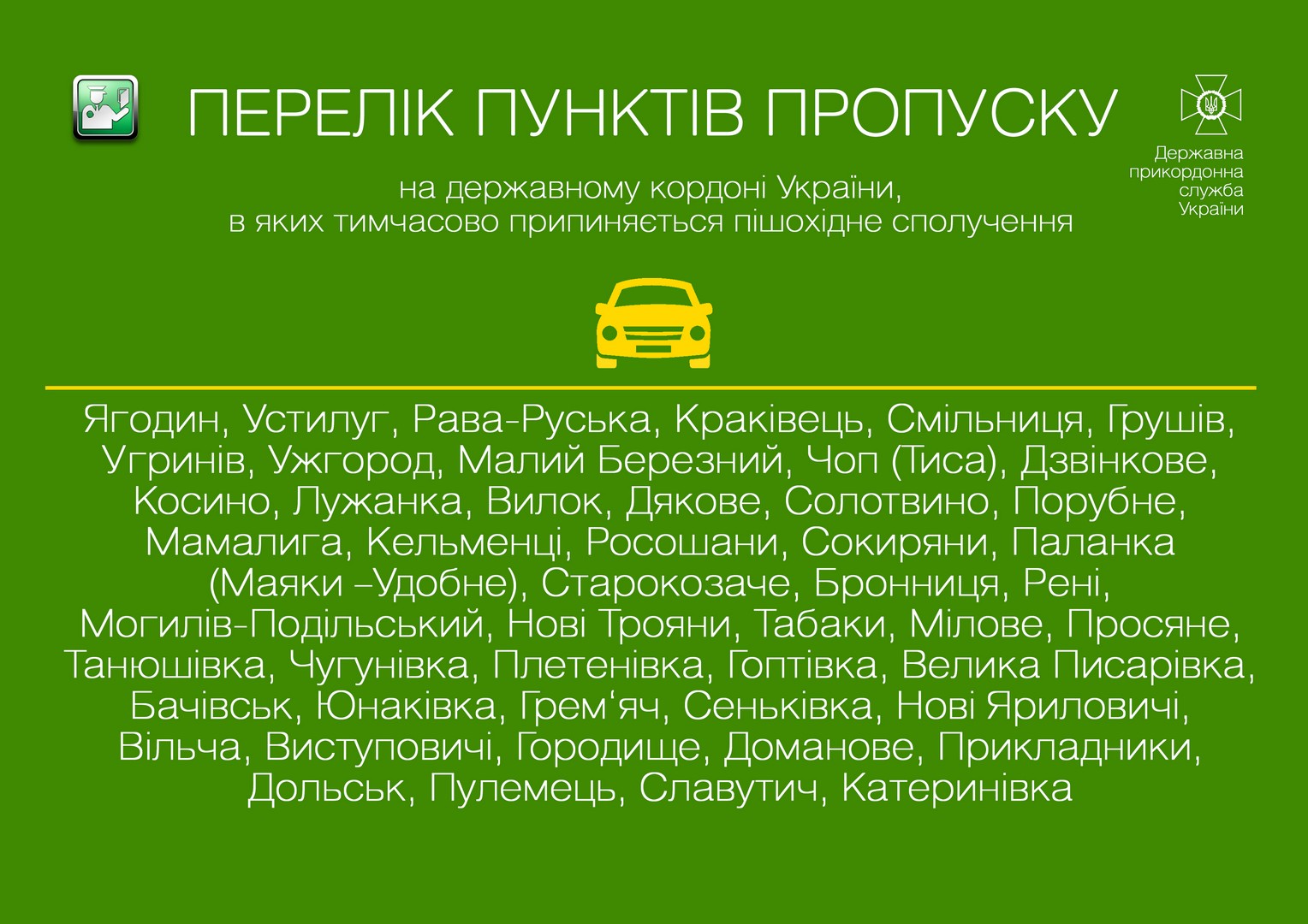 Тимчасово закриті піші переходи