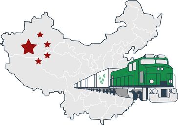 Доставка поїздом з Китаю в Україну